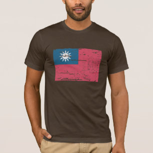 Vintage Taiwan-Flagge T-Shirt
