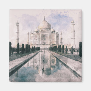 Vintage-Taj-Mahal-Magnet – Agra Indien Reise Magnet