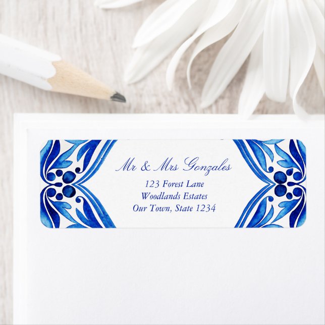 Vintage Talavera Azulejo-Hochzeit (Insitu)