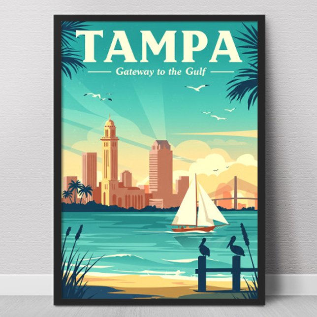 Vintage Tampa Poster (Von Creator hochgeladen)