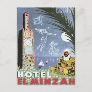 Vintage Tanger Marokko Postkarte