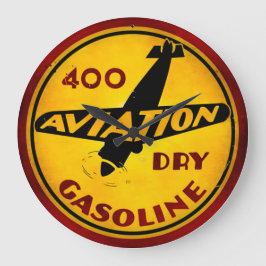 Vintage Tanksäule Große Wanduhr