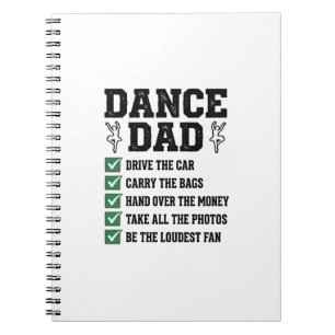Vintage-Tanz-Vater-Checkliste-Shirt-Design_1 Notizblock