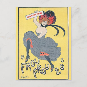 Vintage-Tänzer, Text bearbeiten Postkarte