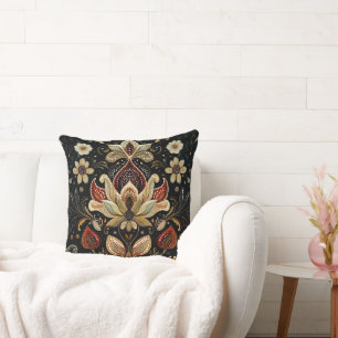 Vintage Tapisserie mit Blumenmuster Kissen