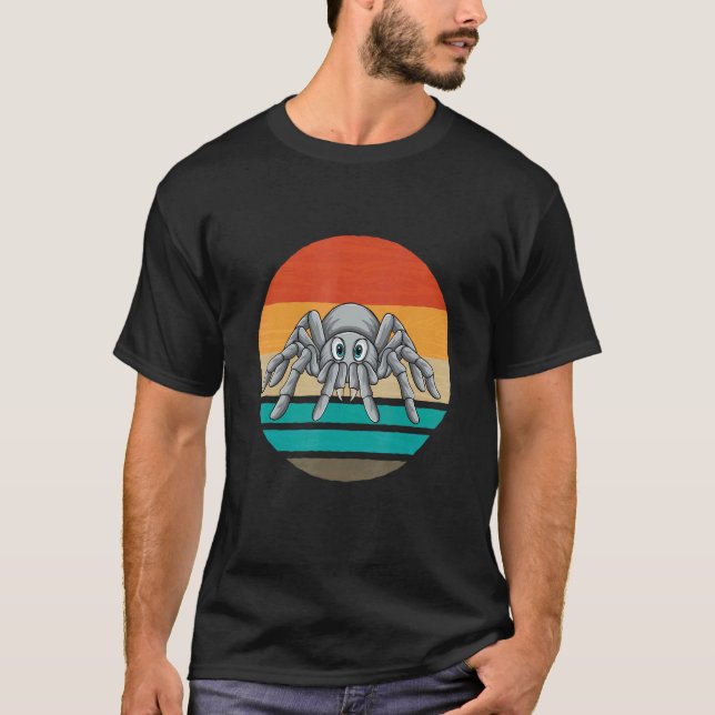 Vintage Tarantula Retro Sunset Distressed Grunge T-Shirt (Vorderseite)
