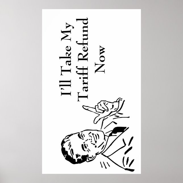 Vintage Tariff Refund Check Poster (Vorne)