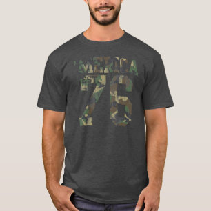 Vintage Tarnung 'Merica Est. 1776 T-Shirt
