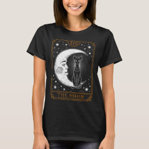 Vintage Tarot Card Crescent Moon Stars Ägyptische T-Shirt
