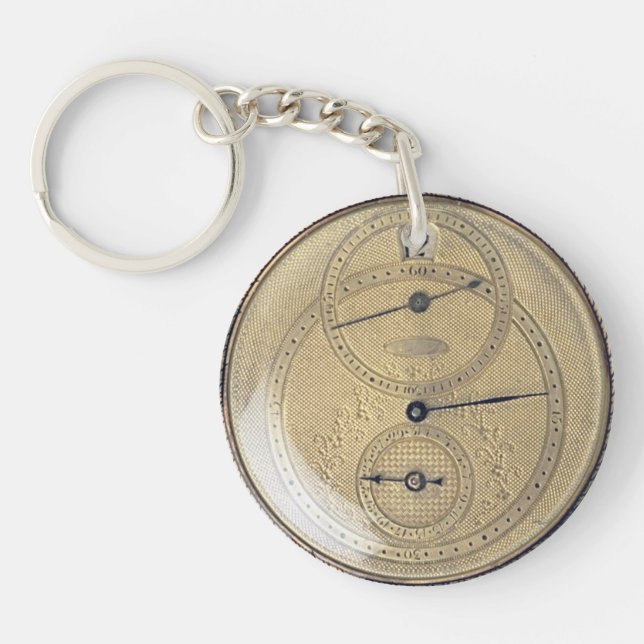 Vintage Taschenuhr Schlüsselanhänger (Vorderseite)