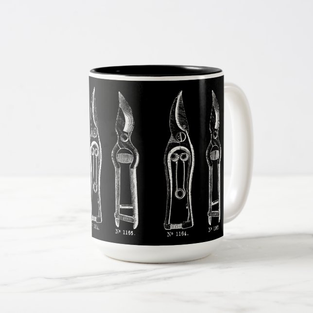 VINTAGE Tasse der Gartenschneider- (VorderseiteRechts)