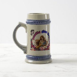 Vintage Tasse Geboren Schönheit