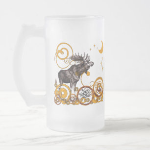 Vintage-Tasse Mattglas Bierglas