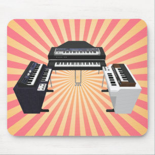 Vintage Tastaturen: 3D-Modell: Benutzerdefiniertes Mousepad