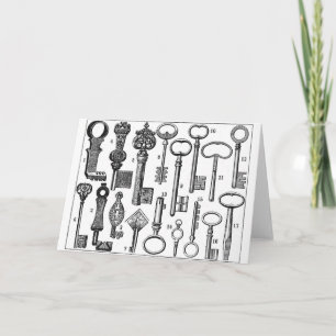 Vintage Tasten Karte