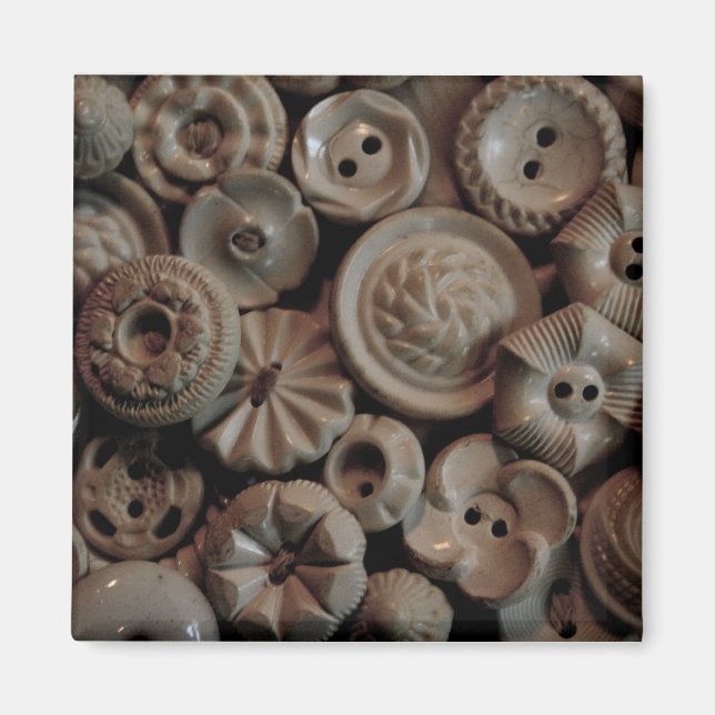 Vintage Tasten Magnet (Vorne)