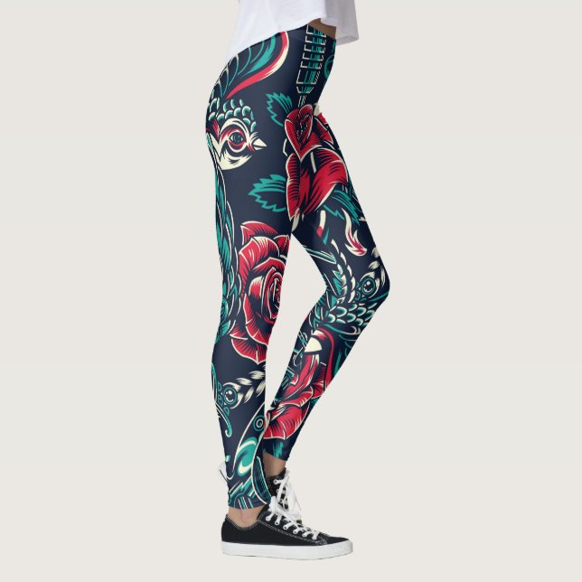 Vintage Tätowierige Leggings (Rechts)