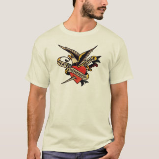 Vintage Tätowierung - Tod vor Schmach-Adler T T-Shirt