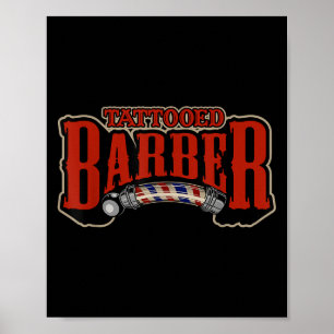 Vintage Tattooot Barber Haircut Barber Quote Graph Poster