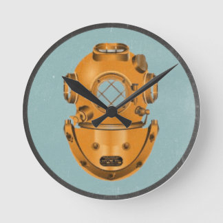 Vintage Tauchglocke Runde Wanduhr