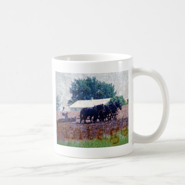 Vintage Teamarbeit Kaffeetasse (Rechts)