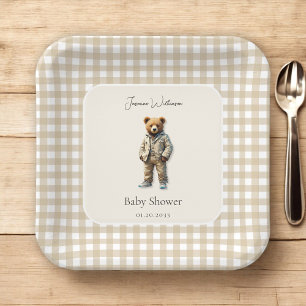 Vintage-Teddy-Baby-Party Pappteller