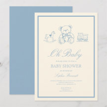 Vintage Teddy-Bär Spielzeug Baby Shower