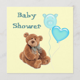 Vintage Teddy Bear Baby Dusche Einladung