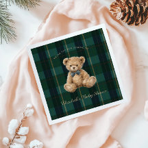 Vintage-Teddybär-Karopolo-Babyparty