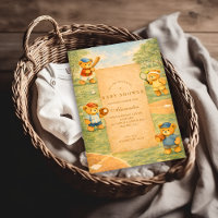 Vintage-Teddybär-Sport-Baby-Party