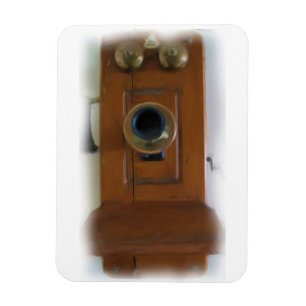 Vintage-Telefon Flexibler Magnet