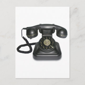Vintage-Telefon Postkarte