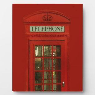Vintage Telefonbox Fotoplatte