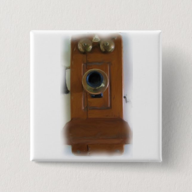 Vintage Telefonschaltfläche Button (Vorderseite)