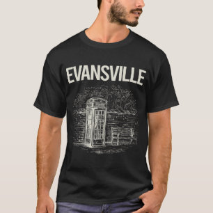 Vintage Telefonzelle Evansville T-Shirt