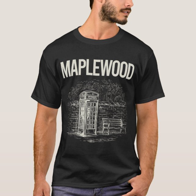 Vintage Telefonzelle Maplewood T-Shirt (Vorderseite)