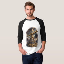 Vintage-Teleskop-Sternengucken-Raglan-Baseball-Shi