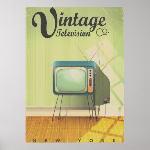 Vintage Television Co. Werbefilter Poster