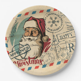 Vintage Teller des Weihnachtsmanns