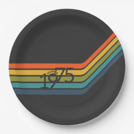 Vintage Teller für Retro-Design-Papiere 1975