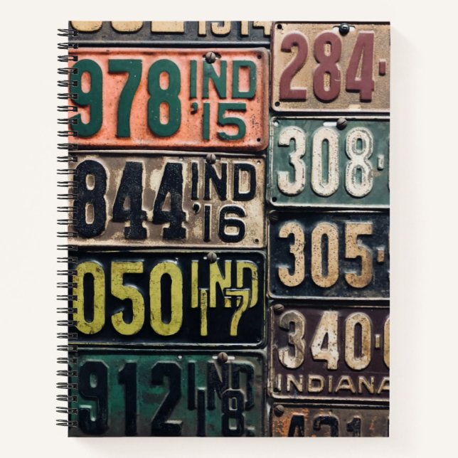 Vintage Teller Notizbuch (Vorderseite)