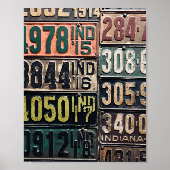 Vintage Teller Poster (Vorne)