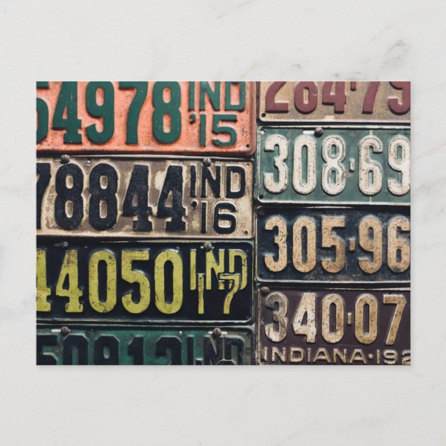 Vintage Teller Postkarte (Vorderseite)