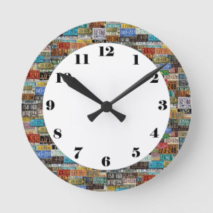 Vintage Teller Runde Wanduhr