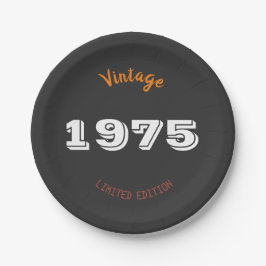 Vintage Teller von 1975 - 50. Geburtstagsparty