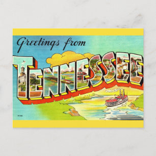 Vintage-Tennessee-Grußpostkarte Postkarte