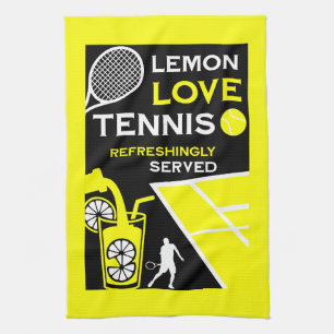 Vintage-Tennis-Limonade Geschirrtuch