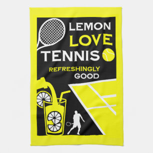 Vintage-Tennis-Limonade Geschirrtuch