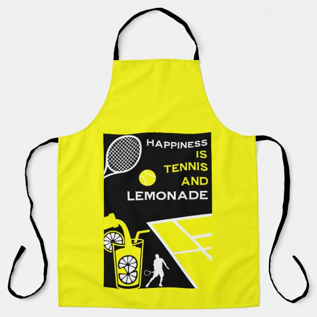 Vintage-Tennis-Limonade Schürze (Vorderseite)