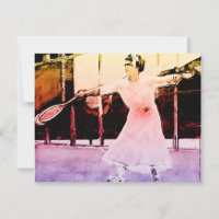 Vintage Tennisspielerin - lustiges Zitat